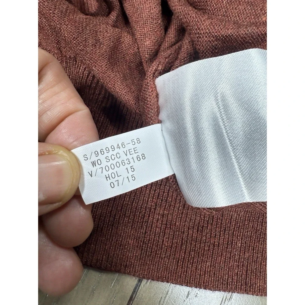 Banana Republic Sweater Mens Large Brown‎ V-Neck Old Money Classic